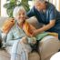 An aide provides home health care support for chronic conditions
