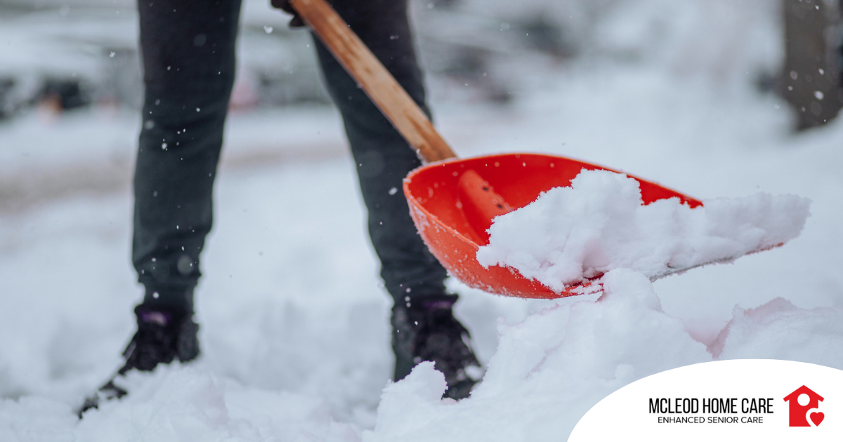 Elderly Home Care Tips include preventing snow and ice buildup