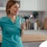 A home care aide in her daily routine.